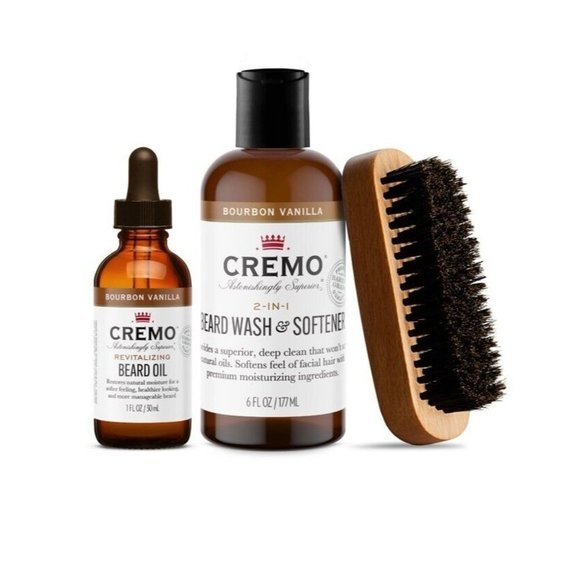 Cremo Company Beard Care Kit Bourbon Vanilla Scent New - Picture 2 of 4